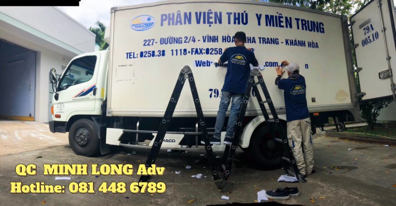 Dán decal, Logo, xe oto con , xe tải , xe taxi tại Nha Trang , giá rẻ nhất